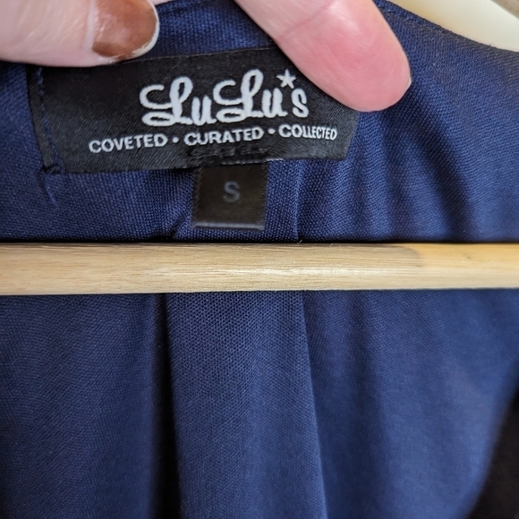 𝅺LULU'S floral long sleeve Shifting Dears flowy mini dress size small - Picture 5 of 8